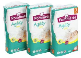 COUCHES JETABLES Pommette 3 PACKS Taille 3 - 4/9 kg
