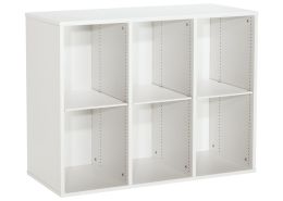 MELAMINE CABINET H: 81 cm - L: 105 cm 3 shelves