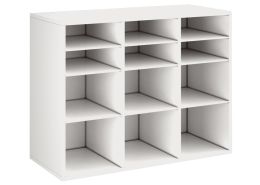 MELAMINE CABINET H: 81 cm - L: 105 cm 9 shelves
