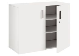 MELAMINE COATED CABINET H: 81 cm - L: 105 cm 2 doors, 2 shelves