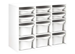MELAMINE CABINET H: 81 cm - L: 105 cm 12 trays – 9 shelves