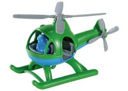 VÉHICULE ÉCO-CONÇU Hélicoptère avec un personnage