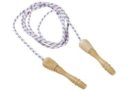 SKIPPING ROPE with wooden handles