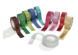 ADHESIVE PAPER RIBBONS Sequined