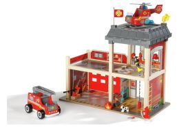 FIRE STATION AND VEHICLES with figurines