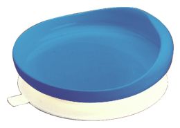 SUCTION CUP CROCKERY PLATE WITH SUCTION BASE AND CURVED EDGE