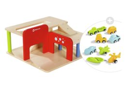MAXI PACK Garage with car-wash + 9 vehicles