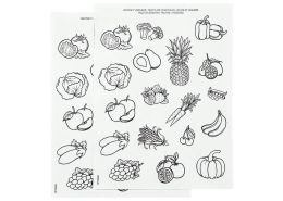 STICKERS TO COLOUR Fruit