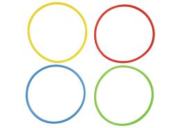 MAXI PACK OF THERMOC-WELDED ROUND HOOPS Ø 65 cm