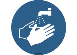 FUSSBODENMARKIERUNG Hände waschen