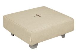SQUARE POUFFE With Cocoon Comfort metal legs