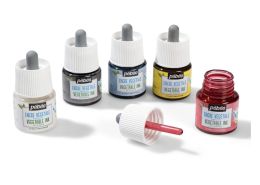 5 x 45 ml VEGETABLE DRAWING INK Primary colours