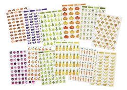 THEMED STICKERS Fruit and vegetables