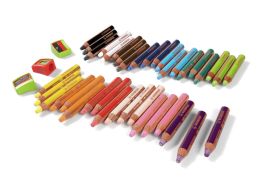 Woody WATERCOLOUR PENCILS WITH EXTRA-WIDE LEADS x38