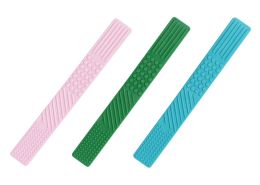 TEXTURED TEETHING STRIPS Green/Blue/Pink