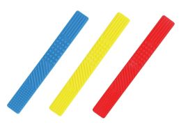 TEXTURED TEETHING STRIPS Yellow/Blue/Red