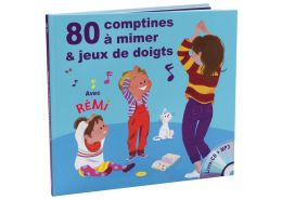 LIVRE CD 80 COMPTINES À MIMER & JEUX DE DOIGTS