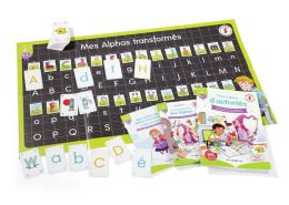 Matériel pour apprendre l'alphabet, lettres magnétiques - Wesco