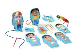 Children of the world dress-up FLEXIBLE LACING GAME
