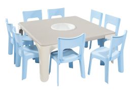 MAXI PACK ACTIVITY TABLE + 8 Lou CHAIRS Large
