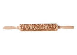 Christmas-themed WOODEN ROLLING PIN