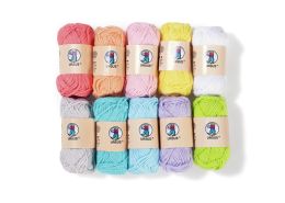 Cotton BALLS OF THREAD Pastel colours
