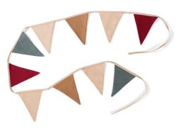 BUNTING WITH 10 FABRIC FLAGS