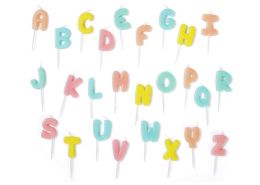 MAXI PACK OF MINI LETTER CANDLES