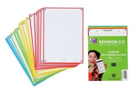 BRISTOL SHEETS Q5/5 perforated A4 sheets Pack of 4 colours