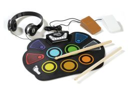 FLEXIBLE ROLL-UP ELECTRONIC DRUM KIT