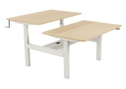 TABLE RÉGLABLE À MANIVELLE 2 plateaux - L: 120 cm
