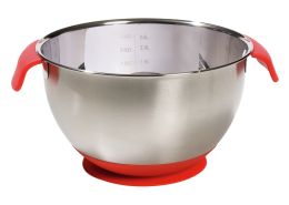 STAINLESS STEEL SALAD BOWL WITH SUCTION CUP Ø 21 cm