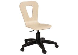 MIA SHELL CHAIR WITH STAR FEET On castors For adults