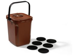 10 L COMPOST BIN AND CHARCOAL FILTERS