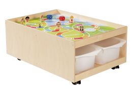 Babi Up MOBILE ACTIVITY TABLE with 4 containers + “Graphic Track” ...