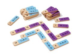 Addition and subtraction WOODEN DOMINOS