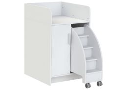KAZÉO CHANGING TABLE 70 cm with 3 shelves, 1 door and 1 set of steps
