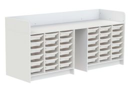 KAZÉO CHANGING TABLE 240 cm 36 stop-containers