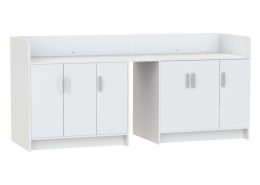 KAZÉO CHANGING TABLE 240 cm 18 shelves and 6 doors