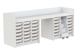 KAZÉO CHANGING TABLE 272 cm 30 stop-containers and 1 set of steps