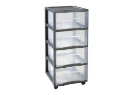 MOVABLE STORAGE TOWER 4 drawers