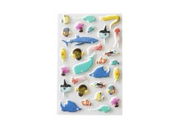 GOMMETTES RELIEF 3D Animaux marins