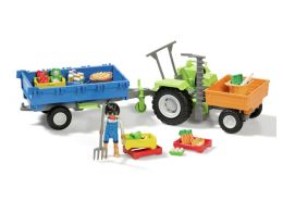 PLAYMOBIL HARVESTER TRACTOR WITH TRAILER