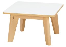 TABLE PLATEAU STRATIFIÉ NATURE - Carré 60x60 cm