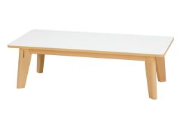 TABLE PLATEAU STRATIFIÉ NATURE - Rectangle 120x60 cm