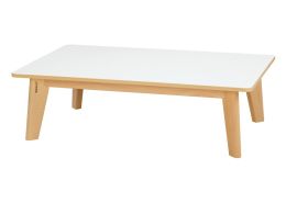 TABLE PLATEAU STRATIFIÉ NATURE - Rectangle 120x80 cm
