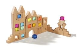 WOODEN AND TRANSLUCENT BUILDING BLOCKS