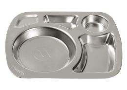 STAINLESS STEEL TABLEWARE Compartment tray