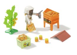 APICULTRICE AVEC RUCHE PLAYMOBIL