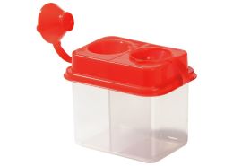 DOUBLE-COMPARTMENT ANTI-SPILL POT